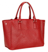 Bolso en Cuero Rojo